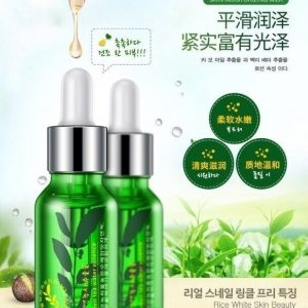 Serum Trà Xanh Chăm Sóc Da Làm Trắng Và Chống Lão Hóa Rorec 15ml