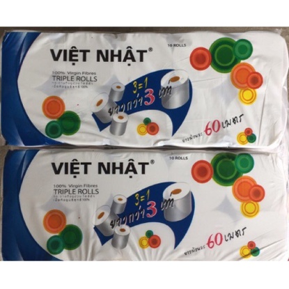 Giấy vệ sinh Việt Nhật 10 cuộn không lõi