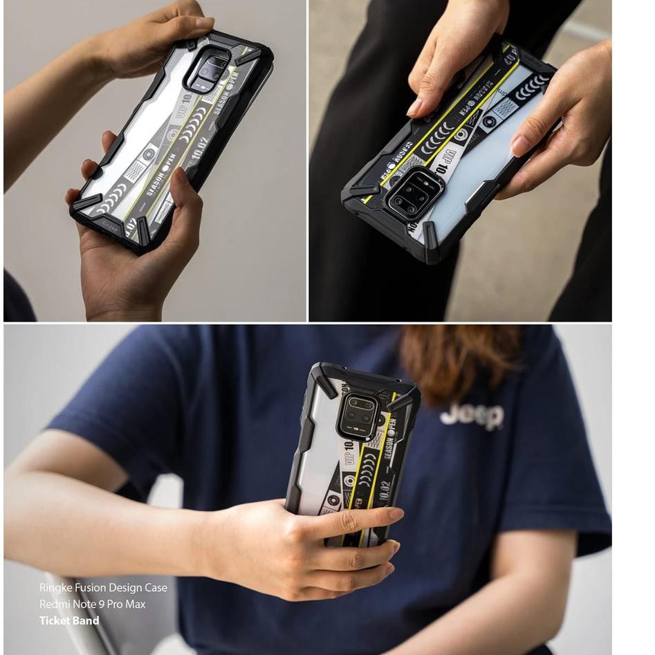 RINGKE Ốp Điện Thoại Trong Suốt Chống Nứt Nẻ Cho Redmi Note 9 Pro Max 9 Pro 9s Mi