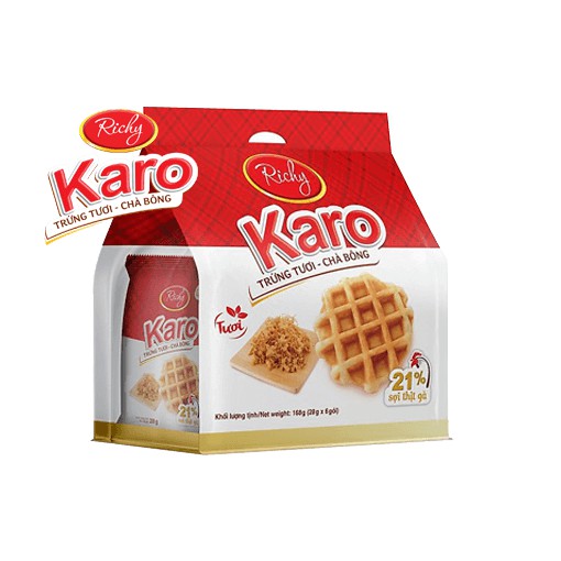 Lốc 6 cái - Bánh trứng tươi – chà bông Karo