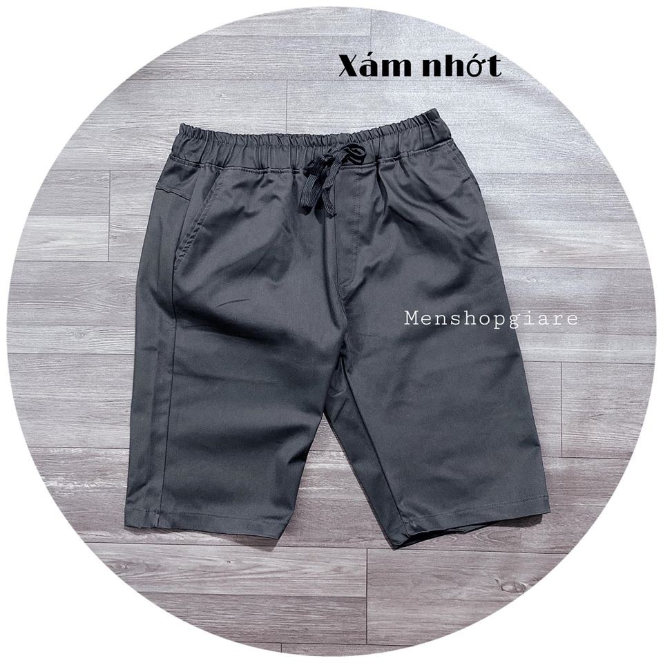 short kaki lưng thun hàng sịn vải dày dặn