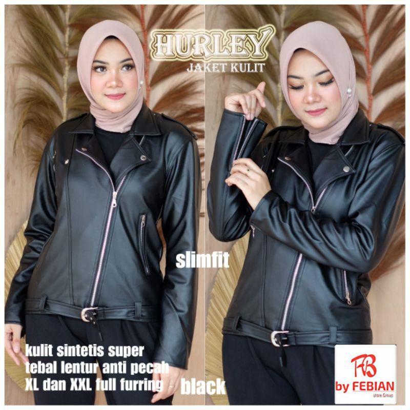 Áo Khoác Da Tổng Hợp Hurley SZ XL, XXL