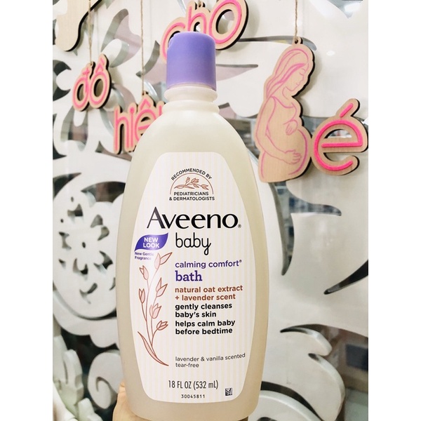 Sữa tắm Aveeno baby hương Lavender Mỹ 532ml