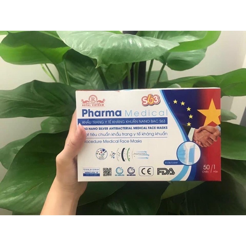 Khẩu trang y tế 4 lớp 1H 50c