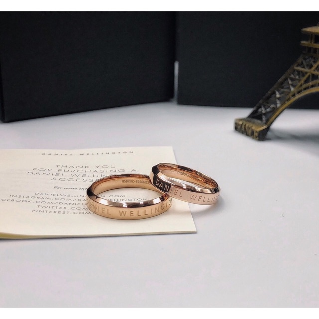 Nhẫn cặp đôi Daniel Wellington Classic DW Ring V1 HÀNG CHÍNH HÃNG  Full box - Tuyển CTV