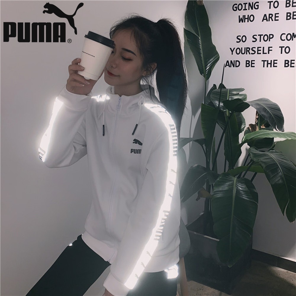 Áo Khoác Thể Thao Puma Tay Áo Phản Quang Cá Tính Cho Nữ Cỡ M-3Xl