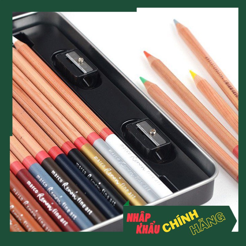 Bút chì màu MACRO RENOIR - bút chì màu khô gốc dầu, màu sắc tươi sáng sống động