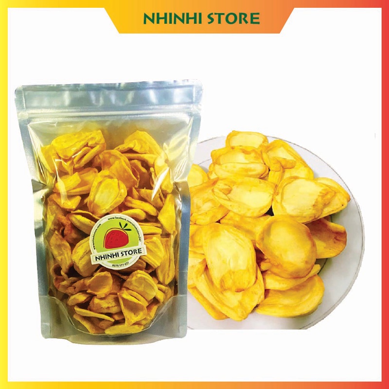 Mít Sấy Giòn Chuẩn Xuất Khẩu - Bịch 300/500g, Thơm Ngon, Ăn Vặt Cực Mê - Trái Cây Sấy Nhi Nhi Store