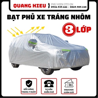 Bạt phủ xe bạc 3 lớp chống nắng nóng bụi bẩn xe Vinfast Fadil