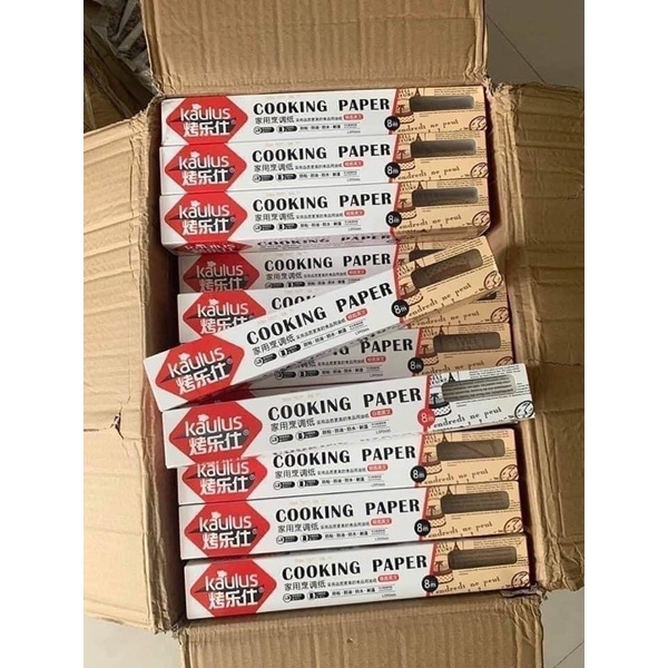 Cuộn giấy nến lót thực phẩm thấm dầu hình tờ báo dài 10m
