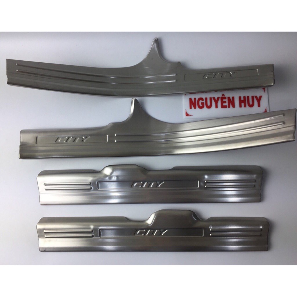 NẸP BƯỚC CHÂN TRONG NGOÀI INOX -HONDA CITY 2014-2020