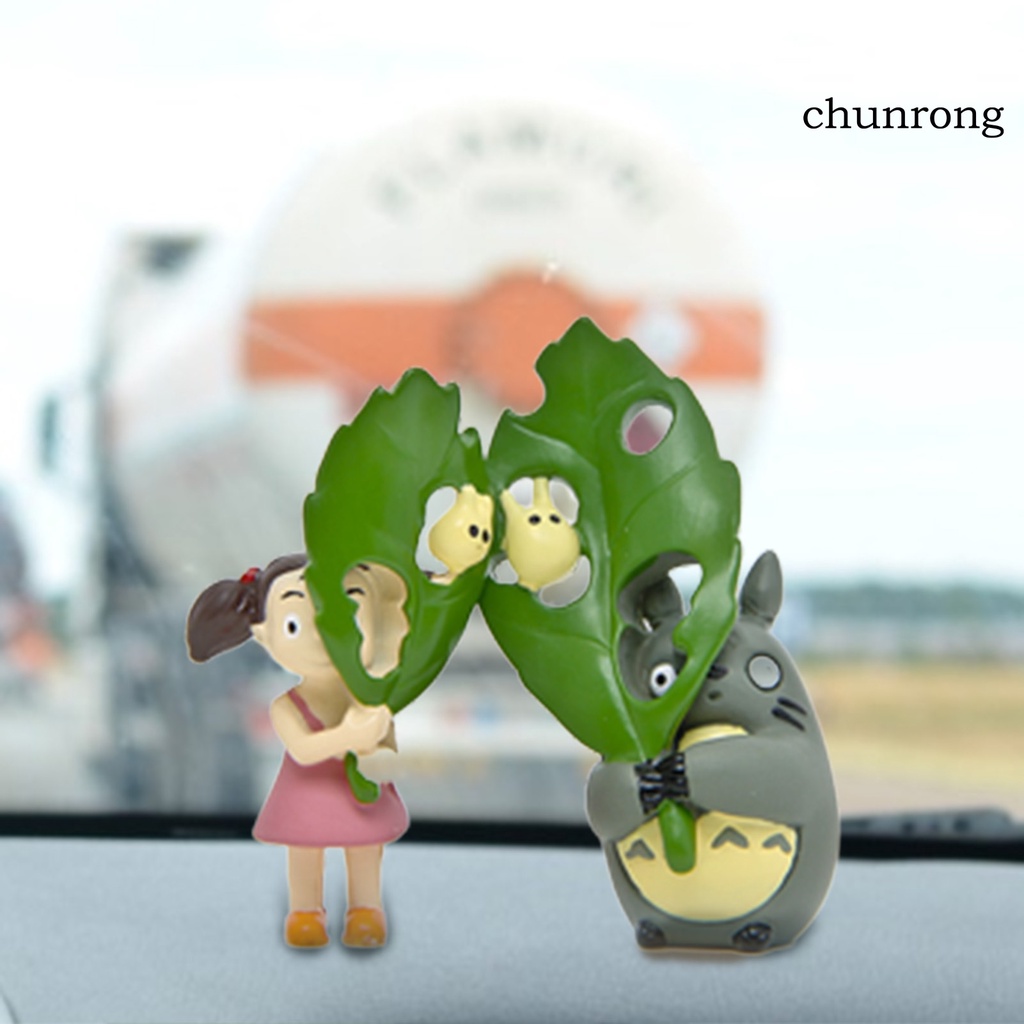 Cr-set 2 Mô Hình Nhân Vật Anime Ghibli Totoros Mei Leaf Action Vui Nhộn Trang Trí Sưu Tập