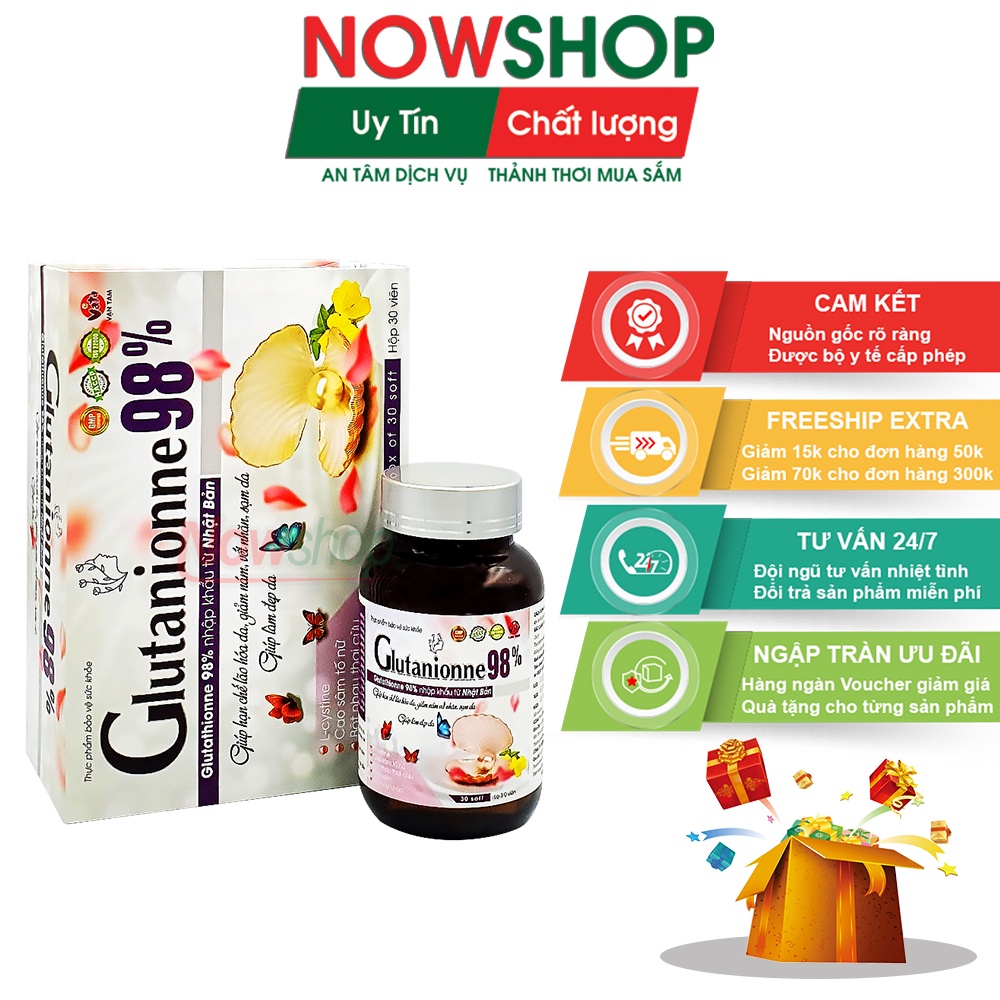 Glutanionne 98% Vạn Tam Bổ Sung Collagen Trắng Da Mờ Nám Chống Lão Hóa Lưu Hương Tự Nhiên Và Điều Hòa Nội Tiết Tố Nữ