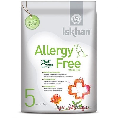 Hạt cho chó Iskhan Allergy Free ngăn ngừa viêm da, dị ứng cho chó