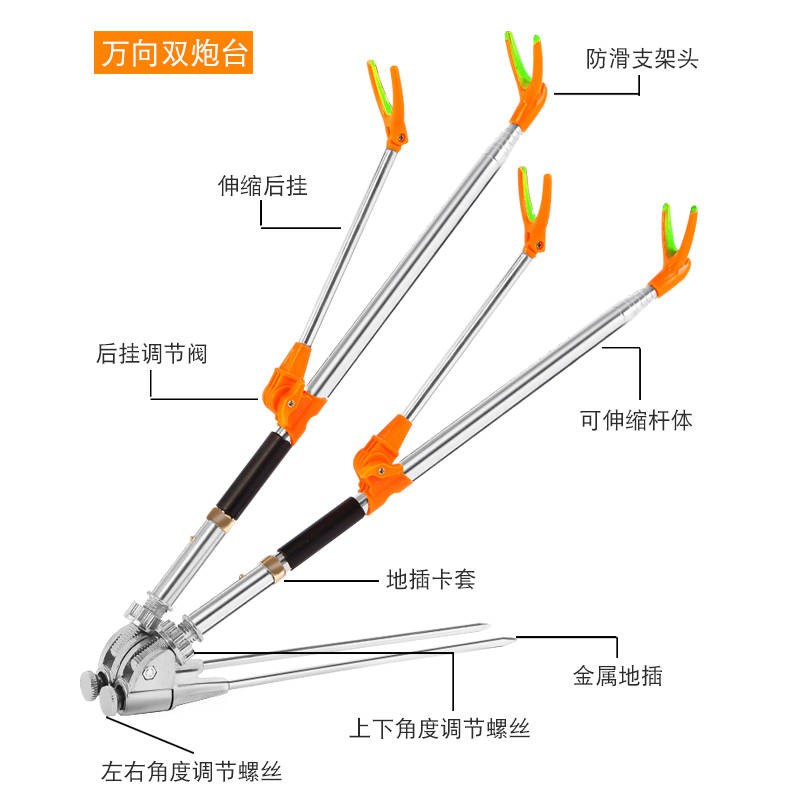 cá máy câu Giá đỡ tháp pháo bằng thép không gỉ cần câu