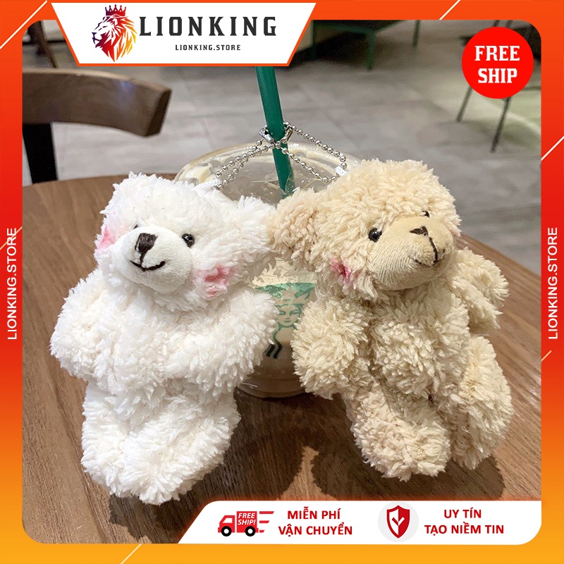 Móc Khóa Hình Gấu Nhồi Bông Dễ Thương - LIONKING