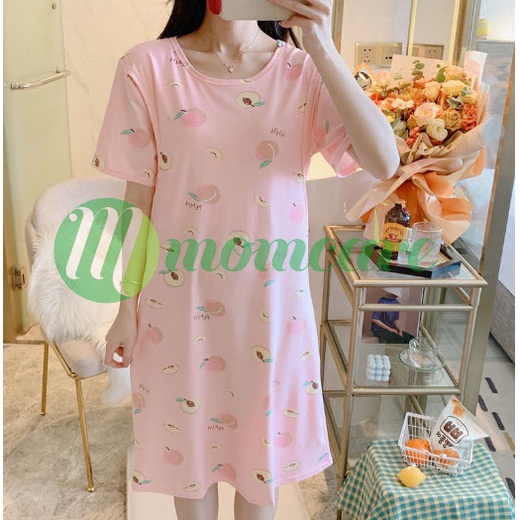 Váy ngủ bầu và sau sinh cho con bú ti SLEEPY - Đầm mặc nhà cho mẹ - Đồ ngủ Cotton thời trang mùa hè Đẹp Giá Rẻ Bigsize