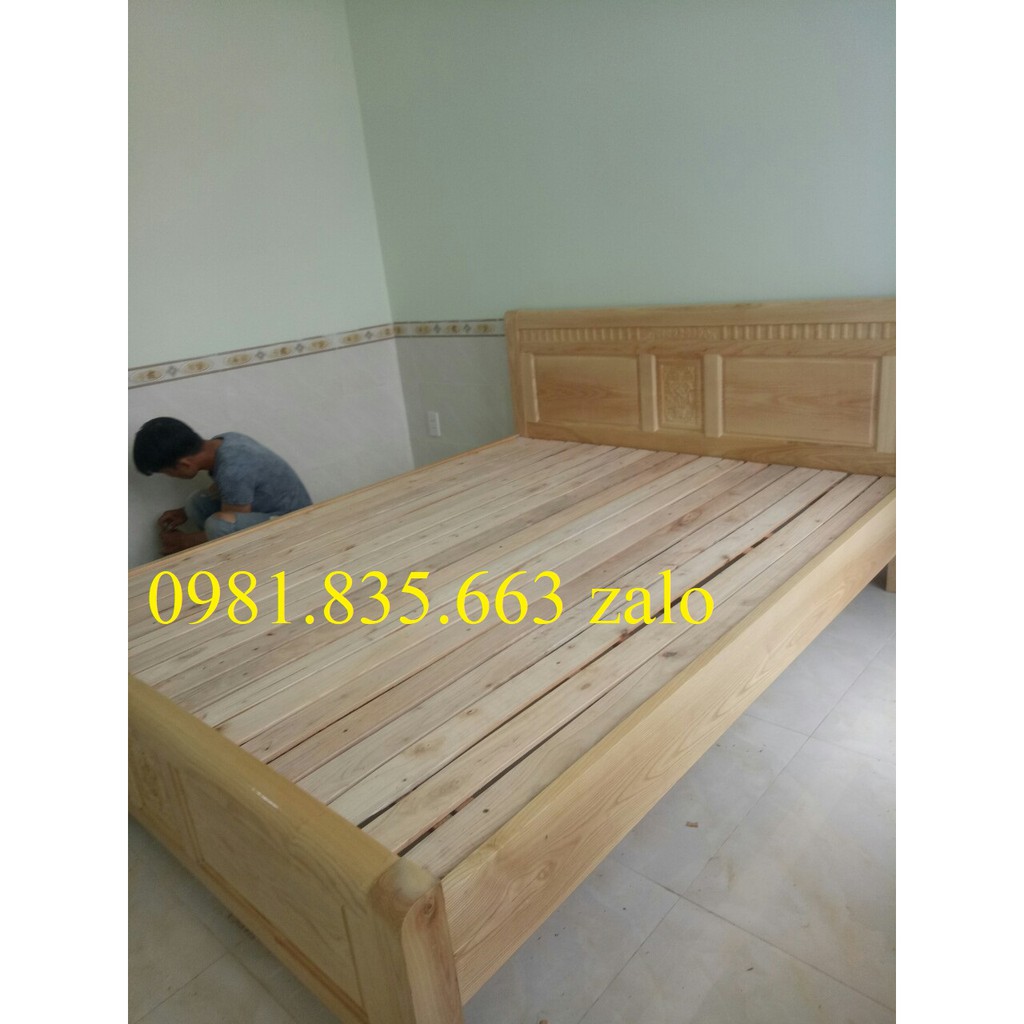 giường gỗ sồi nga, hàng giá xưởng mẫu y hình