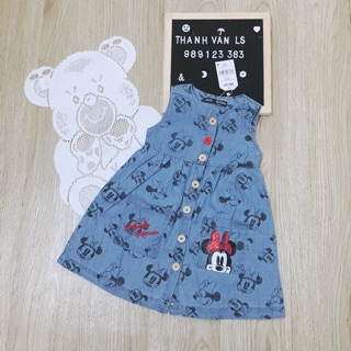 Váy bò hoạ tiết Minnie cho bé gái