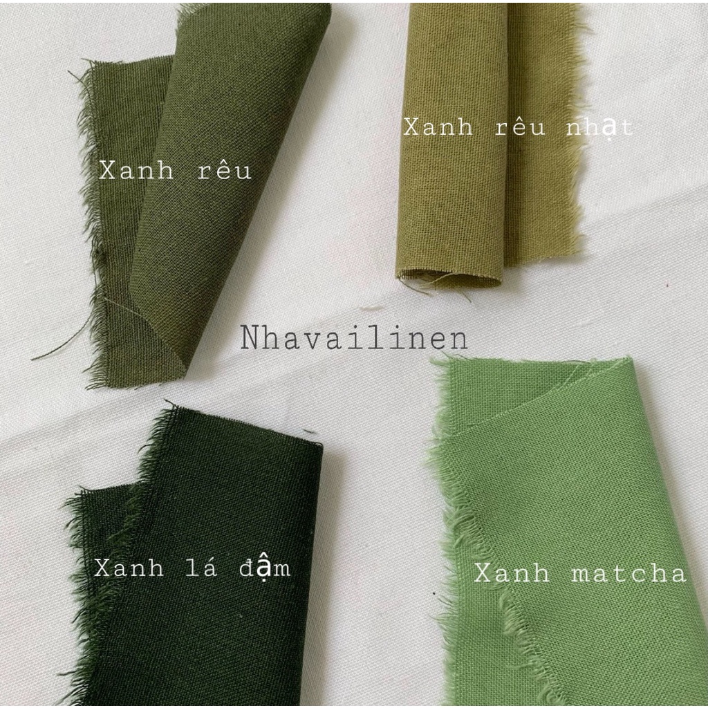 Linen Bột Trơn Nhà Vải Linen