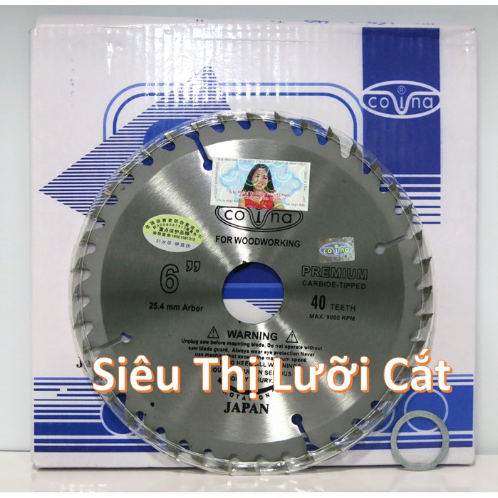 [GIÁ HỦY DIỆT]Lưỡi Cắt Gỗ Covina 150-40 Răng - Siêu Bén-Siêu Bền- Tuổi thọ gấp 10 lần những lưỡi khác