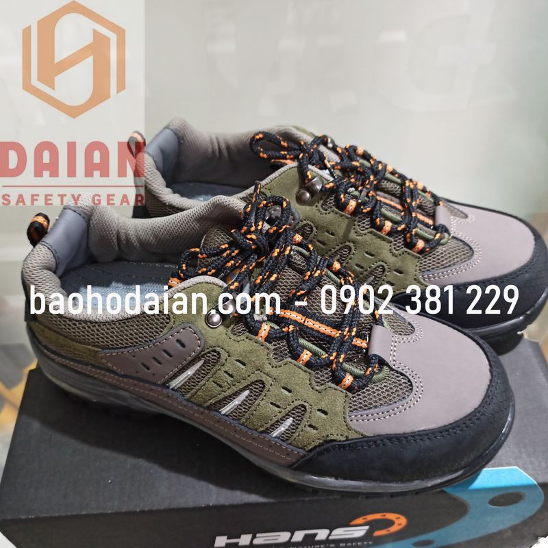 Giày Bảo Hộ Lao Động Hàn Quốc mũi thép, đế thép Hans HS-16-1 LOUIS
