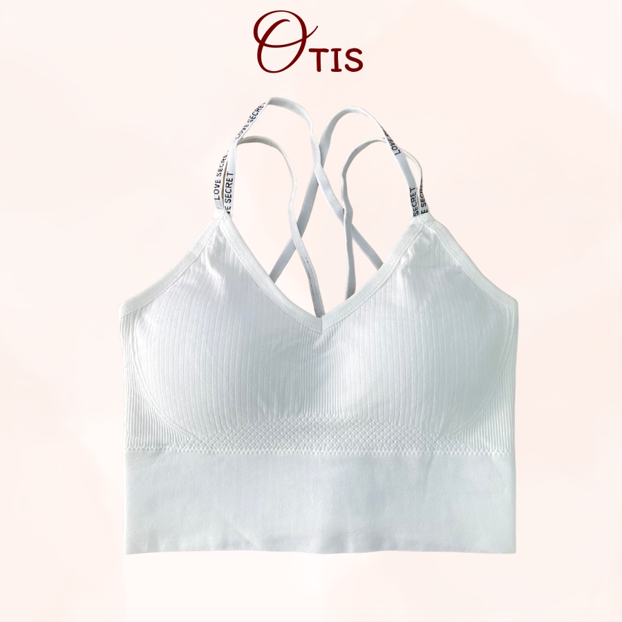 Áo Lót Ngực Đệm Mút Cotton Dày Dặn Co Dãn Thoải Mái Phối Đan Dây Cực Xinh OTIS 8922