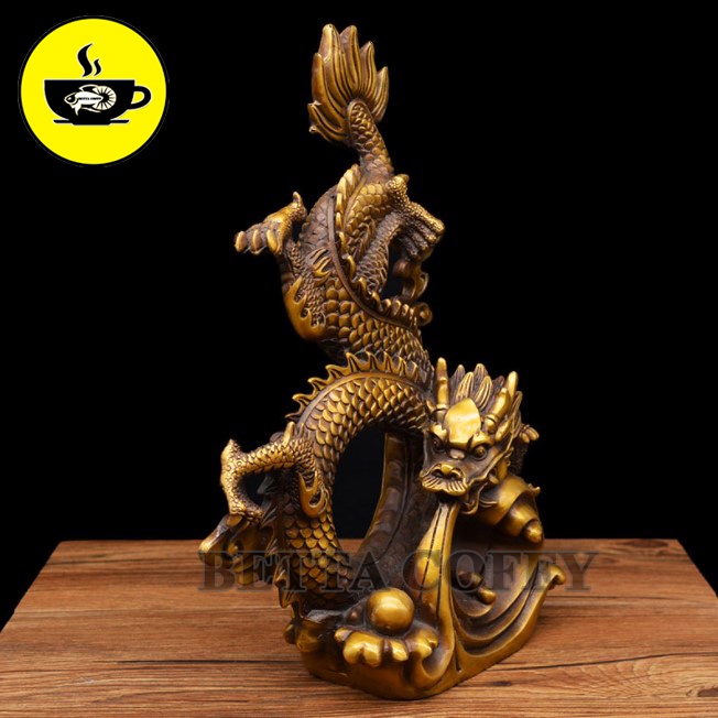 Tượng Đồng Lớn: Thanh Long Cưỡi Mây - Rồng Phun Châu Ngọc - Linh vật phong thủy may mắn