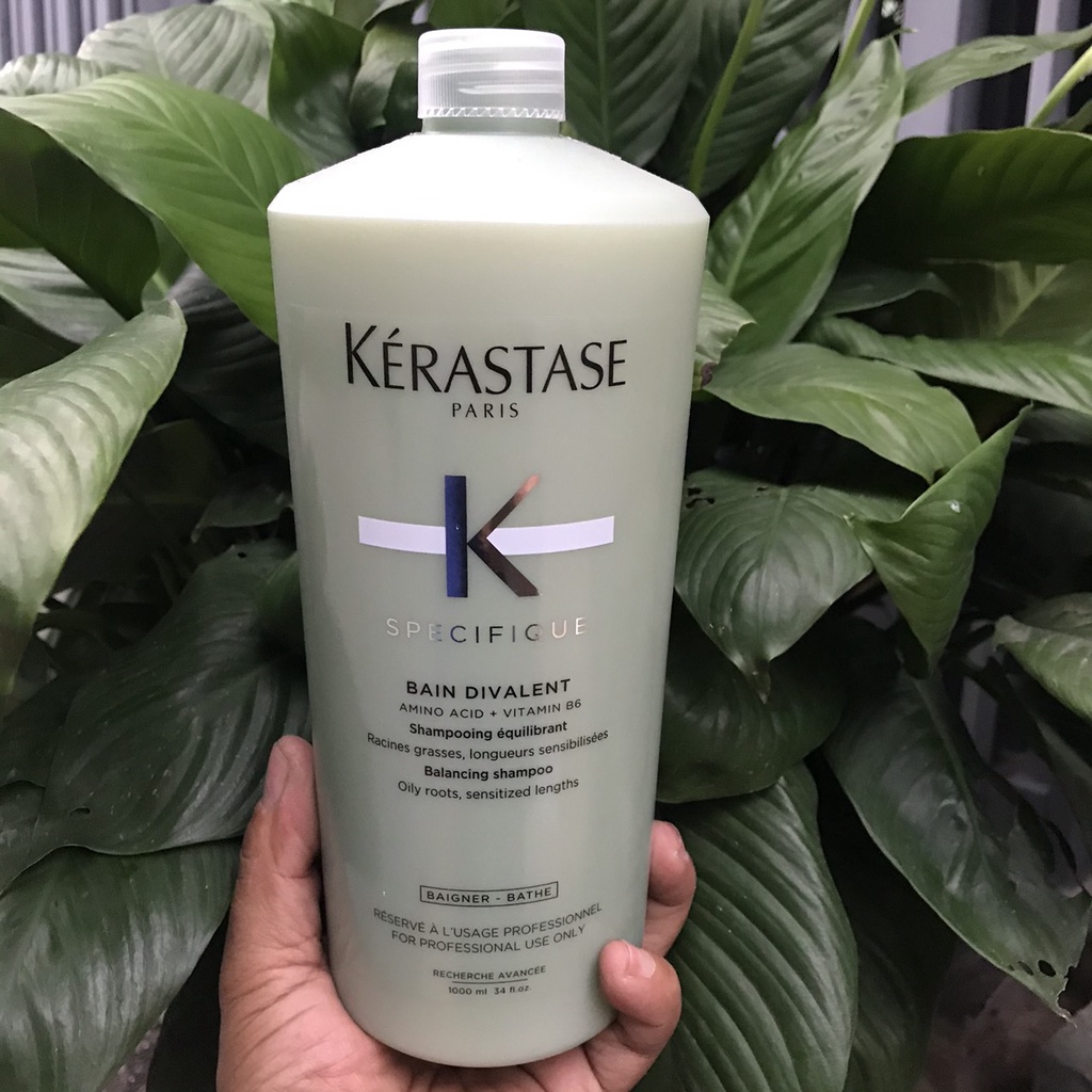 Dầu gội giảm bã nhờn cho da đầu dầu Kerastase bain divalent shampoo 1000ml