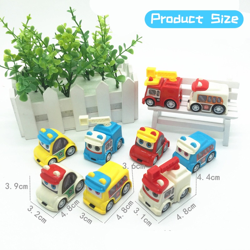 ZHAN QI TOYS Xe đồ chơi mini  thiết kế kéo lùi vui nhộn cho bé