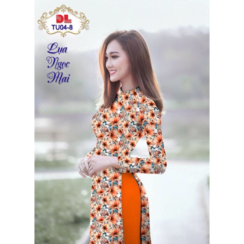 Vải áo dài hoa nhí