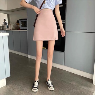 Chân váy chữ a ngắn chân váy công sở trên gối a xẻ 50cm