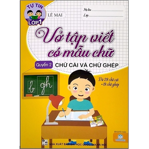 Sách - Combo Vở Tập Viết Có Mẫu Chữ (Quyển 1+Quyển 2)