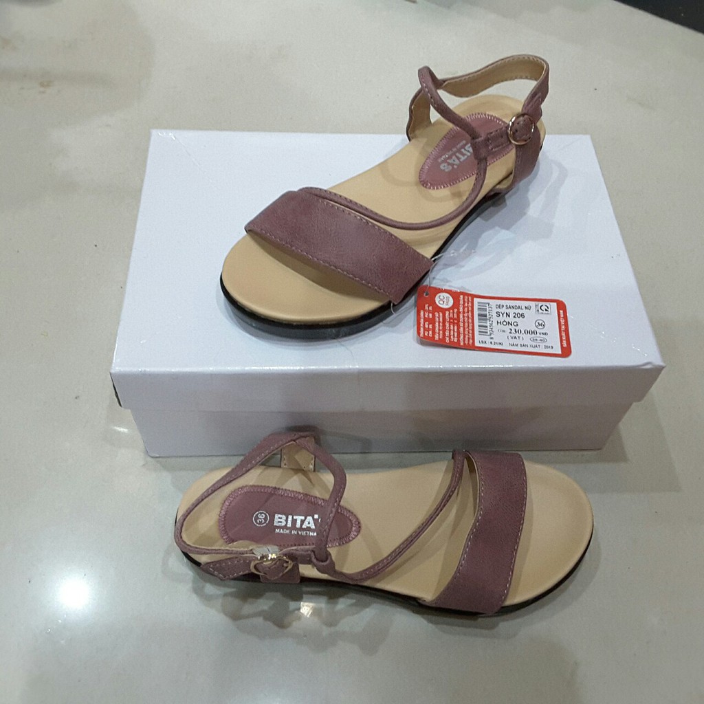 Sandal nữ BITAS ❤️FREESHIP❤️ Dép quai hậu học sinh đế bằng siêu nhẹ SYN206