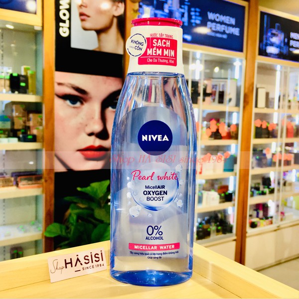 Nước Tẩy Trang Tinh Chất Ngọc Trai Sáng Da NIVEA Pearl White Micellar Water 200ml (Nắp Hồng)