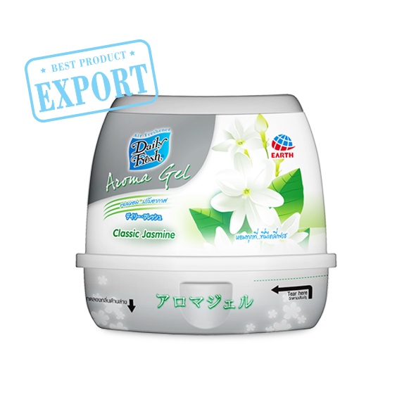 Sáp Thơm Daily Fresh Aroma Hoa Lài 200g hương thơm dễ chịu sáp xe hơi/ ô tô hàng nhập khẩu chất lượng