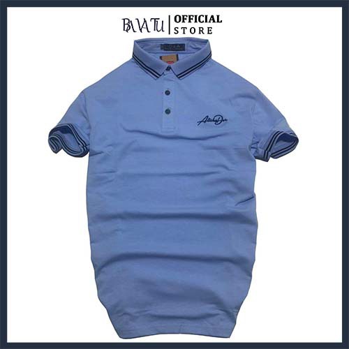 Áo polo nam chữ ký BAVATU hàng thiết kế chất liệu vải thun cotton mát mịn chống nhăn thấm hút mồ hôi mặc siêu mát