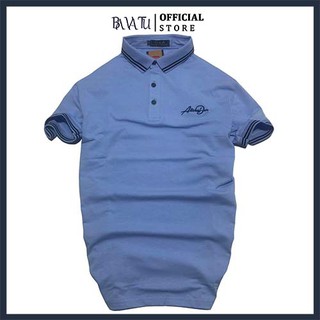 Áo polo nam chữ ký BAVATU hàng thiết kế chất liệu vải thun cotton mát mịn chống nhăn thấm hút mồ hôi mặc siêu mát