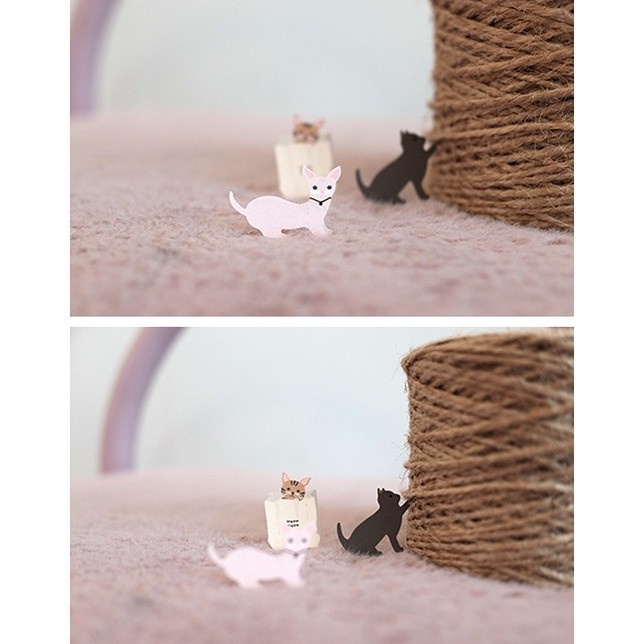 Peach 1Pcs Korean Suatelier stickers 1093 Cute lazy cat Journal Scrapbook Decor Sticker