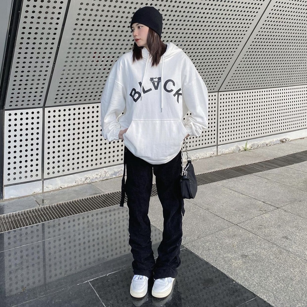 Áo khoác Hoodie Thorn BLVCK - White