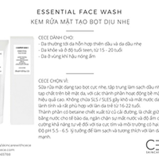 Sữa rửa mặt dịu nhẹ [comfort zone] Essential Face Wash