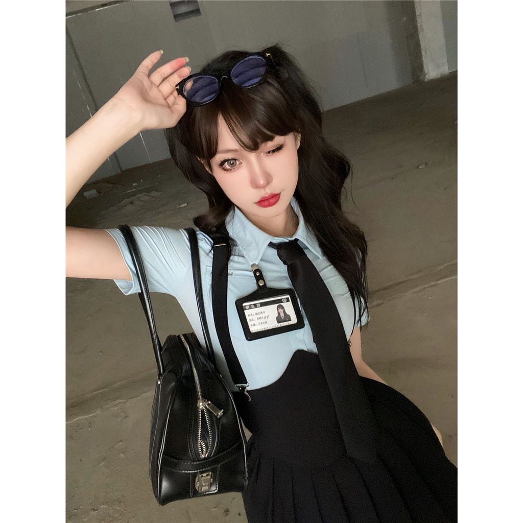 Set Áo Thun Ngắn Tay Và Chân Váy Phong Cách Nhật Bản Thời Trang Mùa Hè Mới Cho Nữ