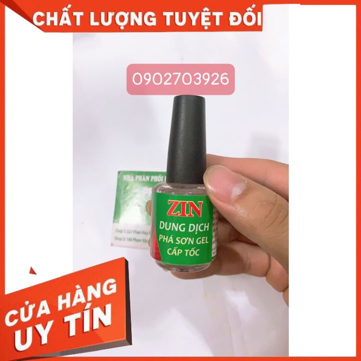 Phá gel nhanh -GIÁ RẺ- ZIN, nước phá gel, dung dịch phá gel cấp tốc tiết kiệm thời gian, đơn giản dễ sử dụng 15ml dạnước