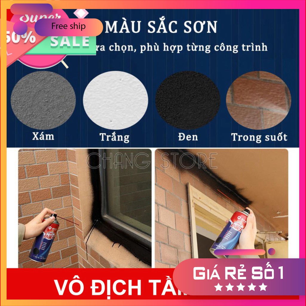 Bình xịt chống thấm, bình xịt chống dột công nghệ NANO bảo vệ mái nhà, tường, ống nước giá rẻ số 1 giảm giá 50% mua ngay