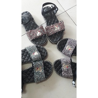 Sandal nhựa dẻo kim tuyến siêu mềm cho bé