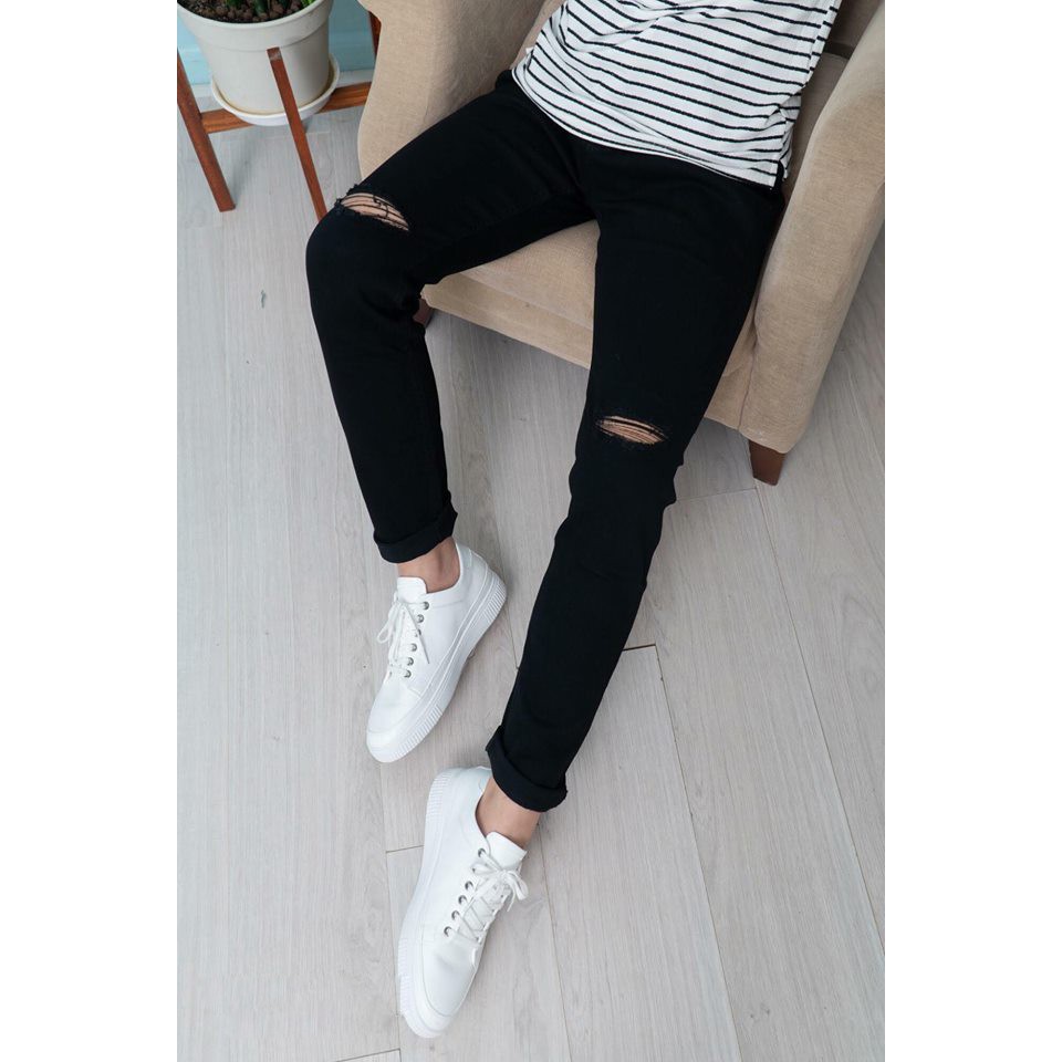 Quần Jean Nam Đen Kiểu Hàn Quốc | BigBuy360 - bigbuy360.vn