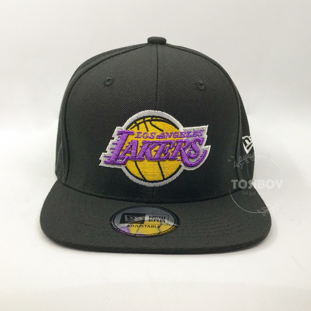 Nón Snapback thêu logo Lakers