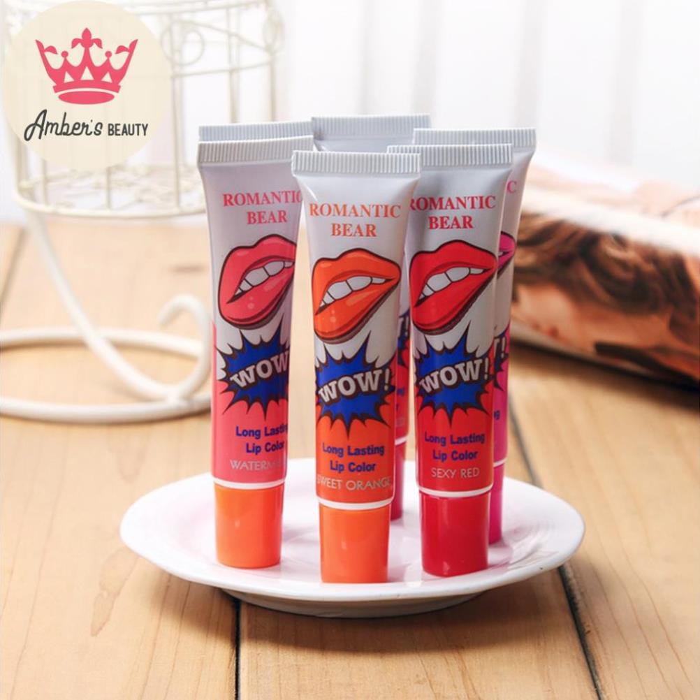 Son Xăm Hàn Quốc , Son xăm WOW Dạng Lột Lâu Trôi Chống Nước - Wow Romantic Bear Long Lasting Lip Color | BigBuy360 - bigbuy360.vn