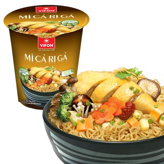 Mì Ly Cari Gà Vifon 67g thùng 24 ly
