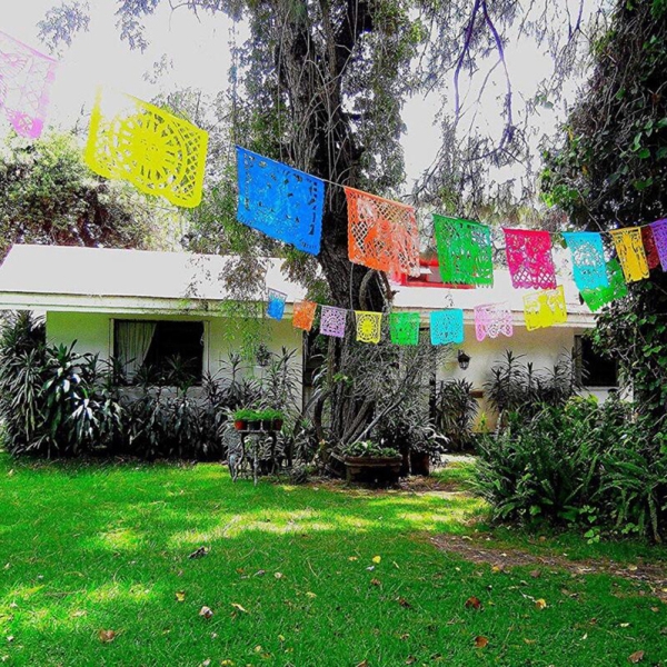 Cờ treo trang trí lễ hội của Mexico bằng nhựa độc đáo